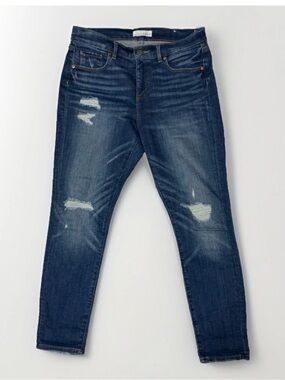 Loft Modern Skinny distressed slim pocket jeans